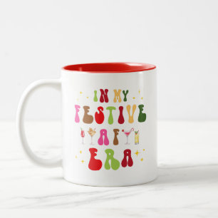 In My Festive AF Era Sassy Christmas  Two-Tone Coffee Mug