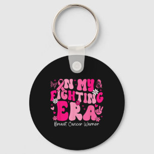 In My Fighting Era Breast Cancer Awareness Warrior Key Ring