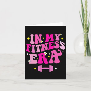 In My Fitness Era Workout Sport Motivation Lifting Card