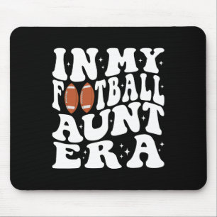 In My Football Aunt Era Groovy Football Auntie Chr Mouse Mat