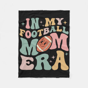 In My Football Mum Era Fun Retro Halloween Sport M Fleece Blanket