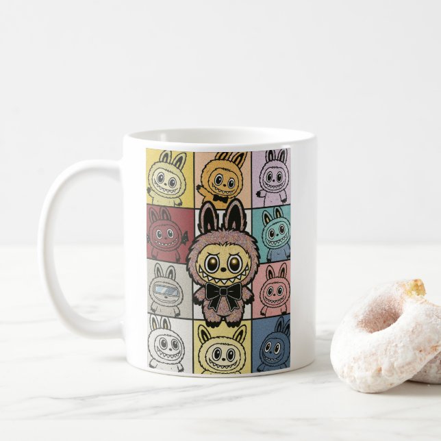 In My Forest Monster Era Macaron Monsters  Coffee Mug (With Donut)