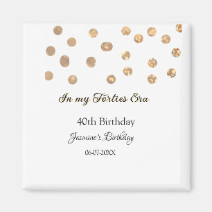 In my Forties era golden dots happy birthday Magnet