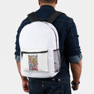 In My Fourth Grade Era 4th Grade Back to School Printed Backpack