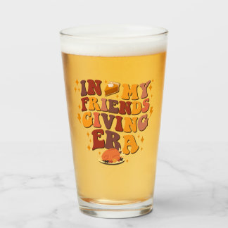 In My Friendsgiving Era Retro Glass