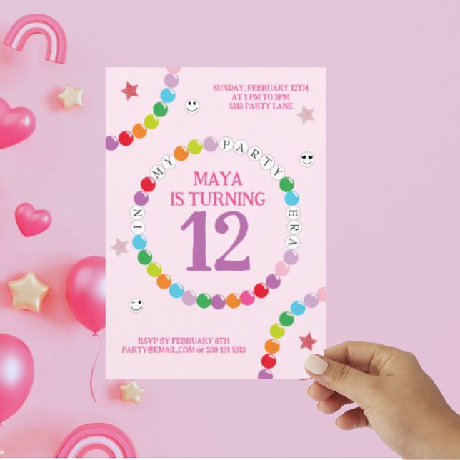 In My Friendship Bracelet Era Birthday Party Announcement (Creator Uploaded)