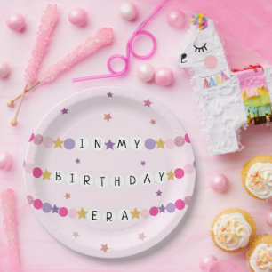 In My Friendship Bracelet Era Birthday Party Paper Plate