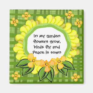 In my garden... Magnet Square