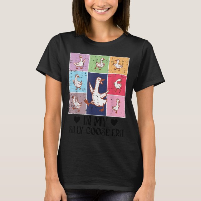 In My Goose Silly Era Retro Meme Honk Animal Women T-Shirt (Front)