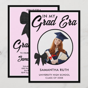 In My Grad Era Photo Graduation Party Invitation