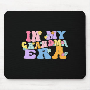 In My Grandma Era Funny Grandma Groovy Retro Mothe Mouse Mat