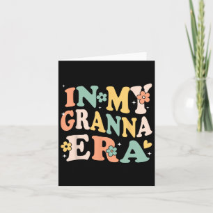In My Granna Era Funny Sarcastic Groovy Retro Moth Card