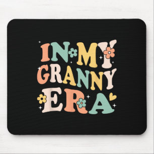 In My Granny Era Funny Sarcastic Groovy Retro Moth Mouse Mat