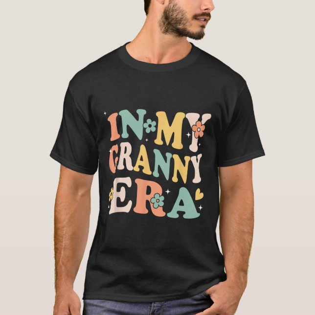 In My Granny Era Funny Sarcastic Groovy Retro Moth T-Shirt (Front)