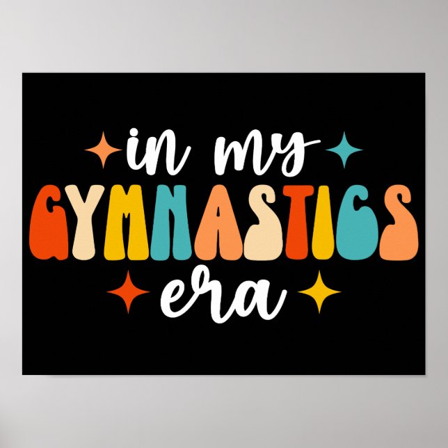 In My Gymnastics Era Retro Groovy Poster (Front)