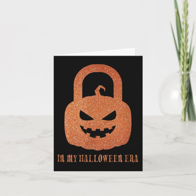 In My Halloween Era,pumpkin Show-girl Funny Gift T Card (Front)