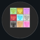 In My Hanukkah Era Ugly Jewish Xmas Funny Christma Classic Round Sticker<br><div class="desc">In My Hanukkah Era Ugly Jewish Xmas Funny Christmas Hanukkah</div>