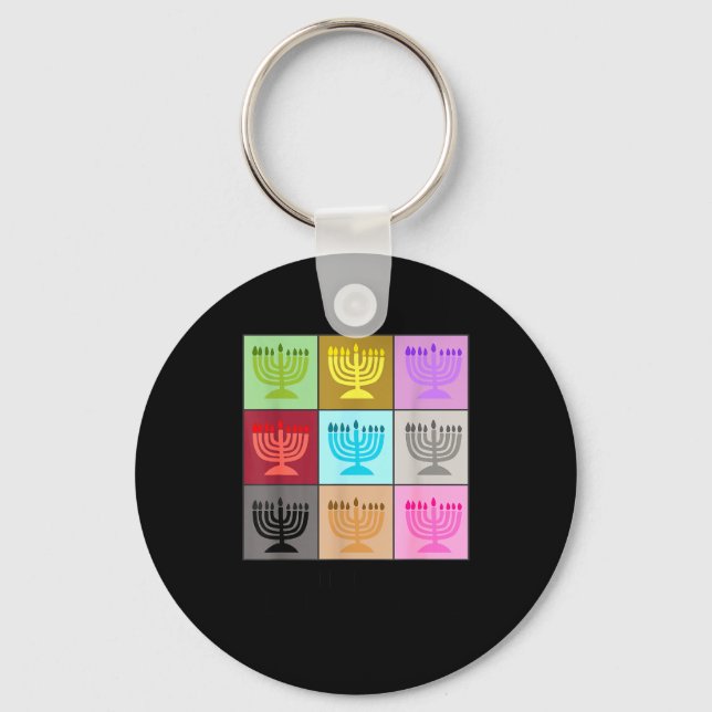 In My Hanukkah Era Ugly Jewish Xmas Funny Christma Key Ring (Front)