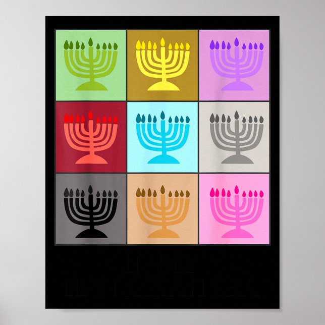 In My Hanukkah Era Ugly Jewish Xmas Funny Christma Poster (Front)