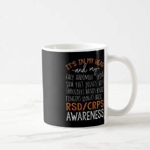 In My Head And My Body Warrior Rsd Crps Awareness  Coffee Mug