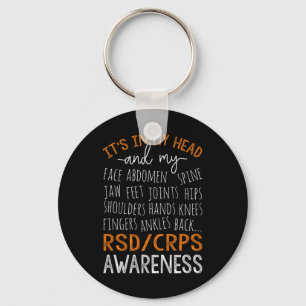 In My Head And My Body Warrior Rsd Crps Awareness Key Ring