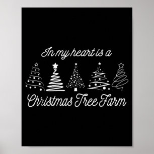 In My Heart Is A Christmas Tree Farm, Funny Christ Poster
