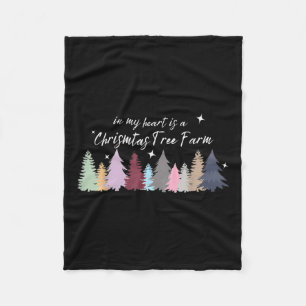 In My Heart Is A Christmas Tree Farm Taylor 13 Chr Fleece Blanket