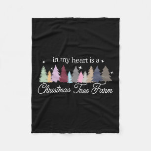 In My Heart Is A Christmas Tree Farm Taylor 13 Chr Fleece Blanket