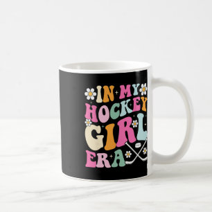 In My Hockey Girl Era Vintage Game Day Groovy Hock Coffee Mug