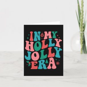 In My Holly Xmas Jolly Para Era Retro Christmas Jo Card