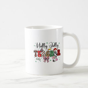 In My Holly Xmas Jolly Teacher Era Teacher Vibes C Coffee Mug