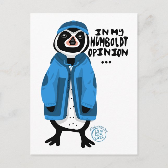 In my Humboldt opinion... Penguin  Holiday Postcard (Front)