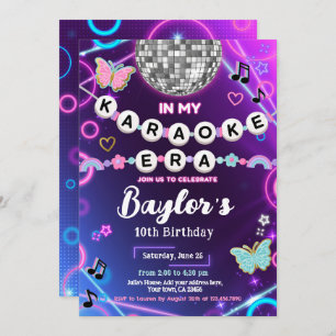 In My Karaoke Era Party Invitation