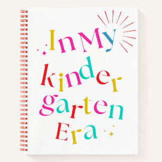 In My Kindergarten Era – Cute Colourful Notebook