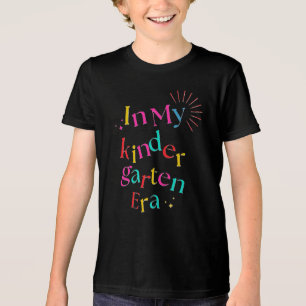 In My Kindergarten Era – Cute Colourful Retro Tri-Blend Shirt