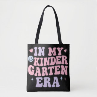 In my kindergarten era design tote bag
