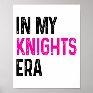 In My Knights Era Back To School Spirit Game Retro Poster