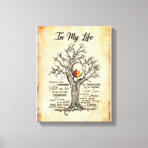 In My Life I Remember All My Life All These Place Canvas Print