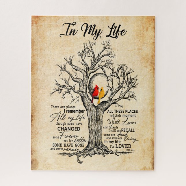 In My Life |I Remember All My Life All These Place Jigsaw Puzzle (Vertical)