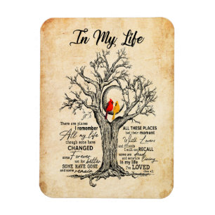 In My Life I Remember All My Life All These Place Magnet