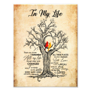 In My Life  I Remember All My Life All These Place Photo Print