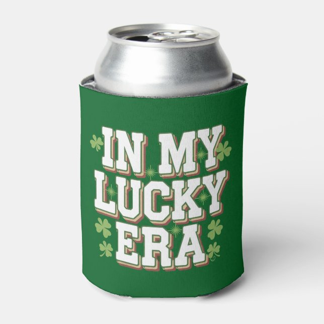 In My Lucky Era Saint Patrick's Day Family Gift Can Cooler (Can Front)