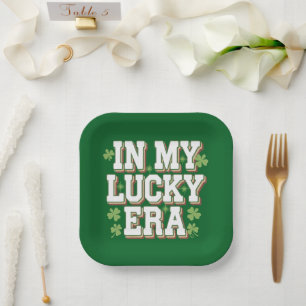 In My Lucky Era Saint Patrick's Day Family Gift Paper Plate