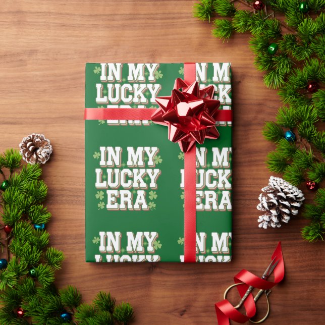 In My Lucky Era Saint Patrick's Day Family Gift Wrapping Paper (Holiday Gift)