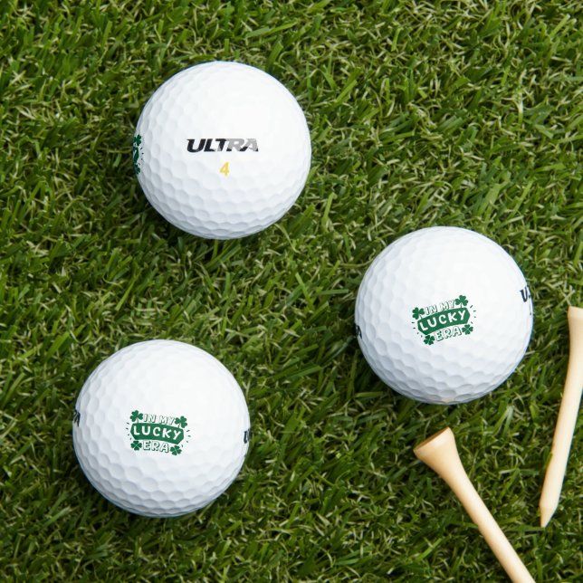 In My Lucky Era Shamrock Golf Balls (Insitu Grass)