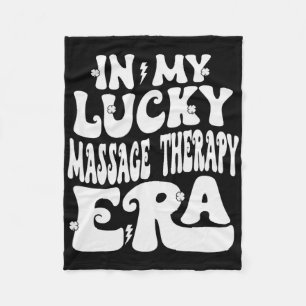 In My Lucky Mage Therapy Era St Patricks Day Shamr Fleece Blanket