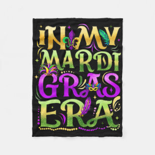 In My Mardi Gras Era Festival Carnival Holiday Fle Fleece Blanket