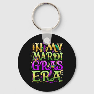In My Mardi Gras Era Festival Carnival Holiday Fle Key Ring