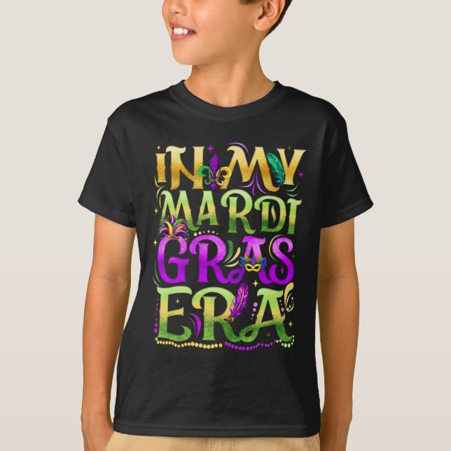 In My Mardi Gras Era Festival Carnival Holiday Fle T-Shirt (Front)