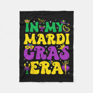 In My Mardi Gras Era Festival Retro Carnival Holid Fleece Blanket